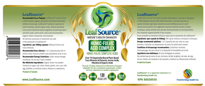 Shilajit W/Humic-Fulvic Acid Complex, 120s - LeafSource