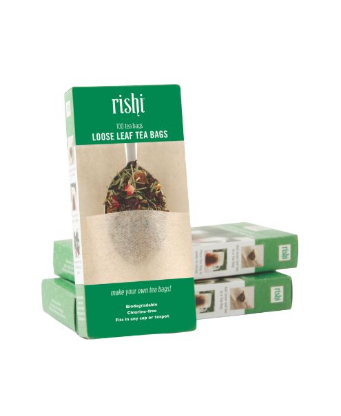 Loose Leaf Tea Bags, 100/Box - Rishi Tea