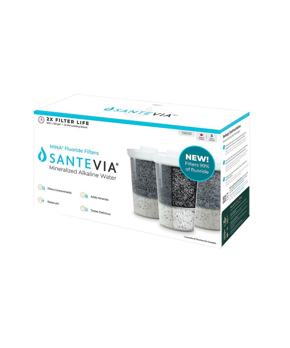 Filtre au fluorure MINA, lot de 3 - Santevia Systems