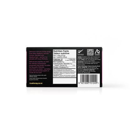 Blackcurrent Manuka Honey Drops, 15ct/Display - The True Honey