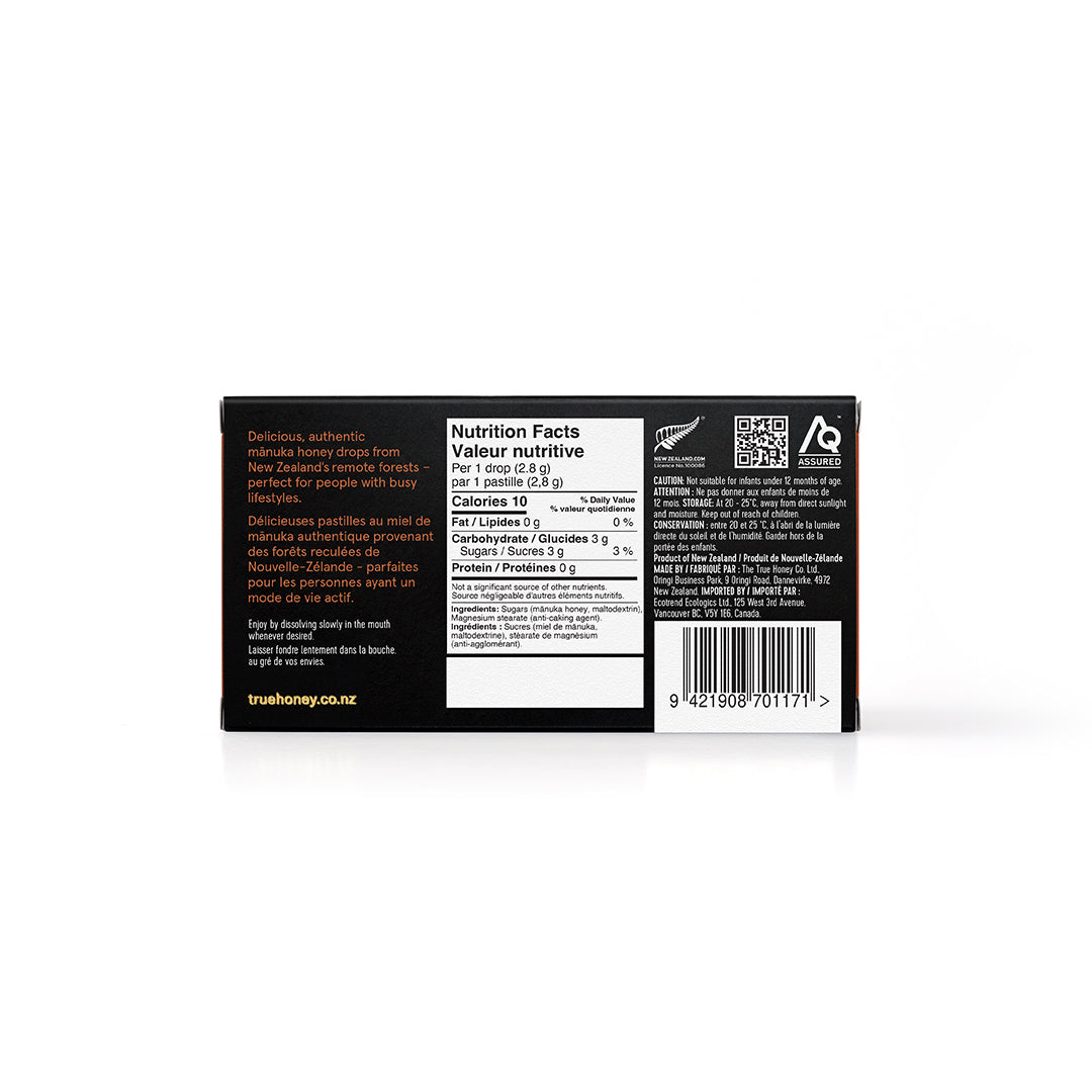 Original Manuka Honey Drops, 15ct/Display - The True Honey