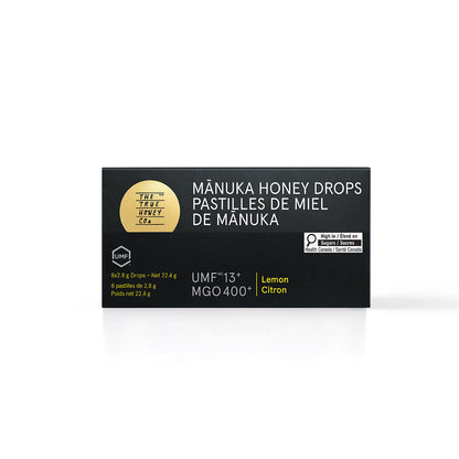 Lemon Manuka Honey Drops, 15ct/Display - The True Honey