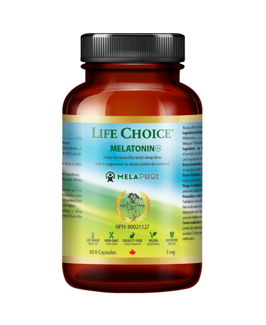 Melatonin 3mg, 60vcaps - Life Choice