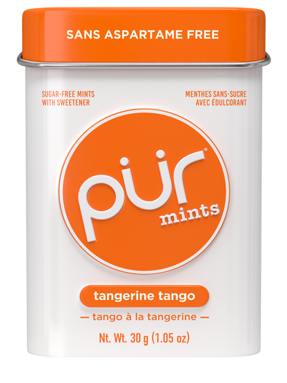 Mints  -Tangerine, 30ct, 12/tray - The Pur Company