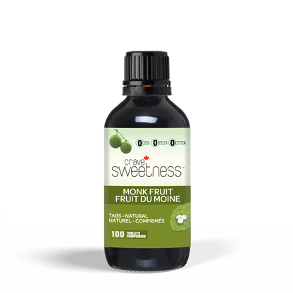 Monk Fruit Tabs 100 ct - Crave Stevia