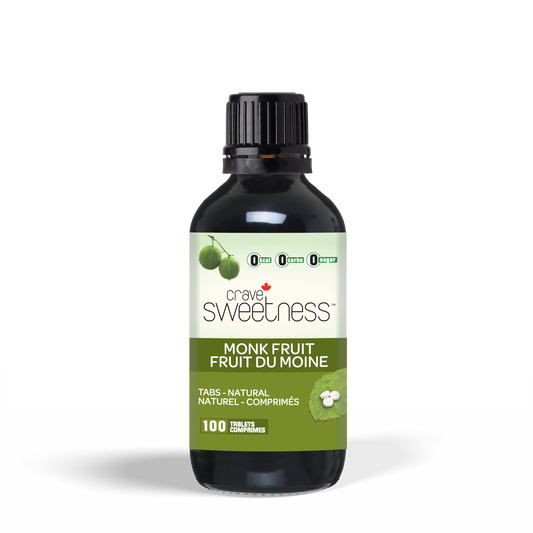 Monk Fruit Tabs 100 ct - Crave Stevia