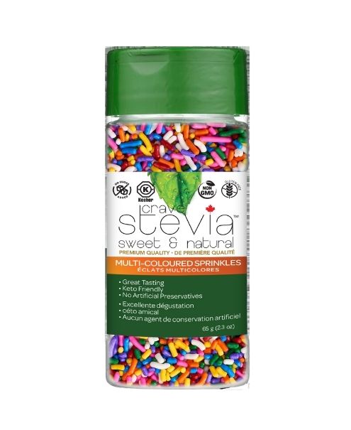 Crave Stevia Multi Coloured Sprinkles 65g