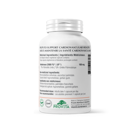 Nattokinase 2000FU, 120 gélules - Provita