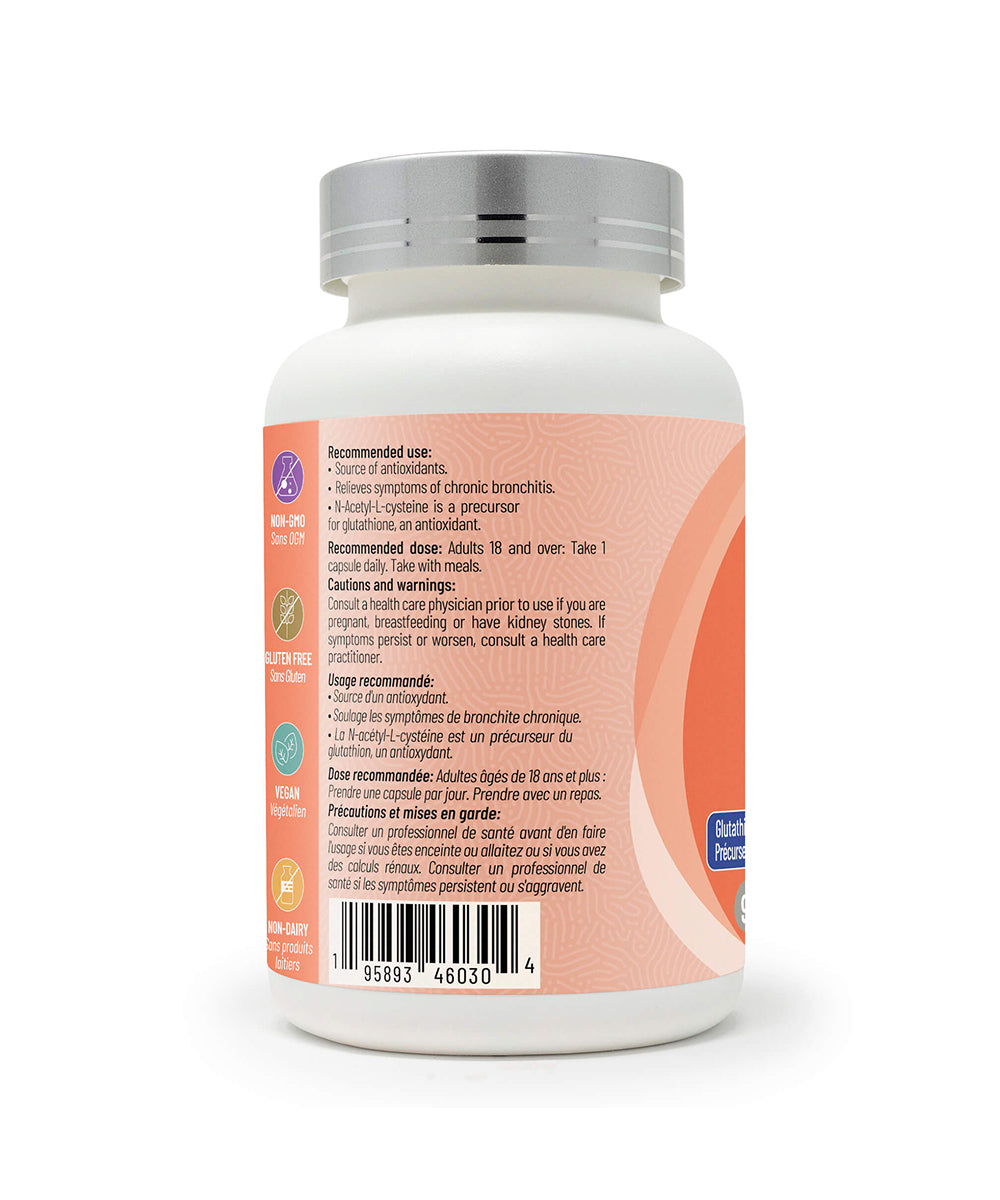 Nac (N-Acetyl-L-Cysteine), 600mg/90caps - Arcwell
