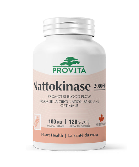 Nattokinase 2000FU, 120 gélules - Provita