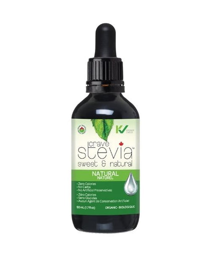 Crave Stevia Liquid Drops, Natural, 50ml