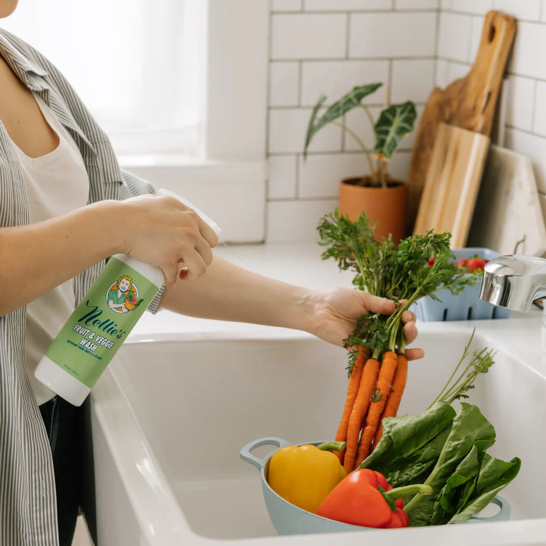 Fruit And Veggie Wash, 474ml - Nellie's