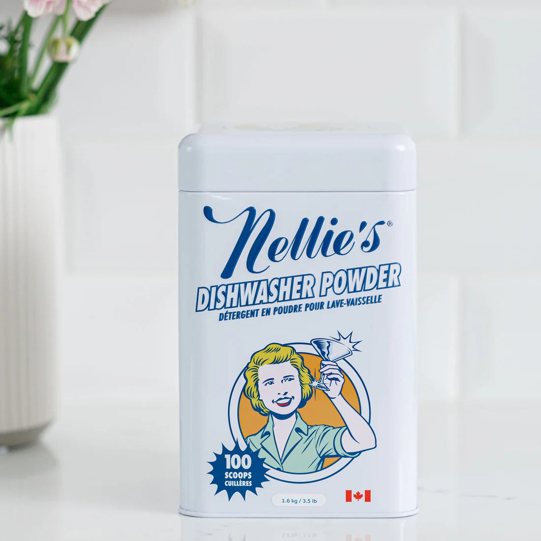 Dish Powder Tin, 100 Load Cork - Nellie's