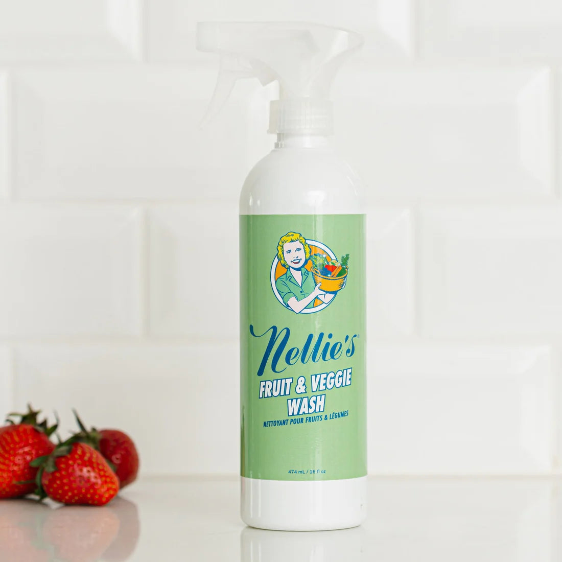 Fruit And Veggie Wash, 474ml - Nellie's