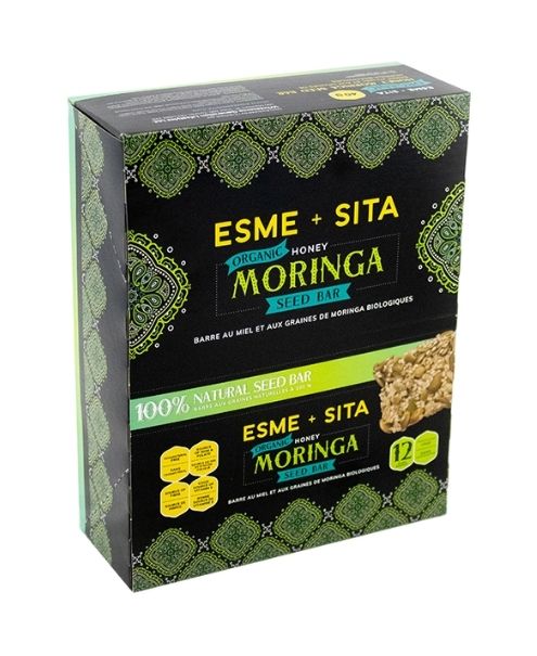 Organic Honey Moringa Seed Bar, 12/Pk - Esme+Sita