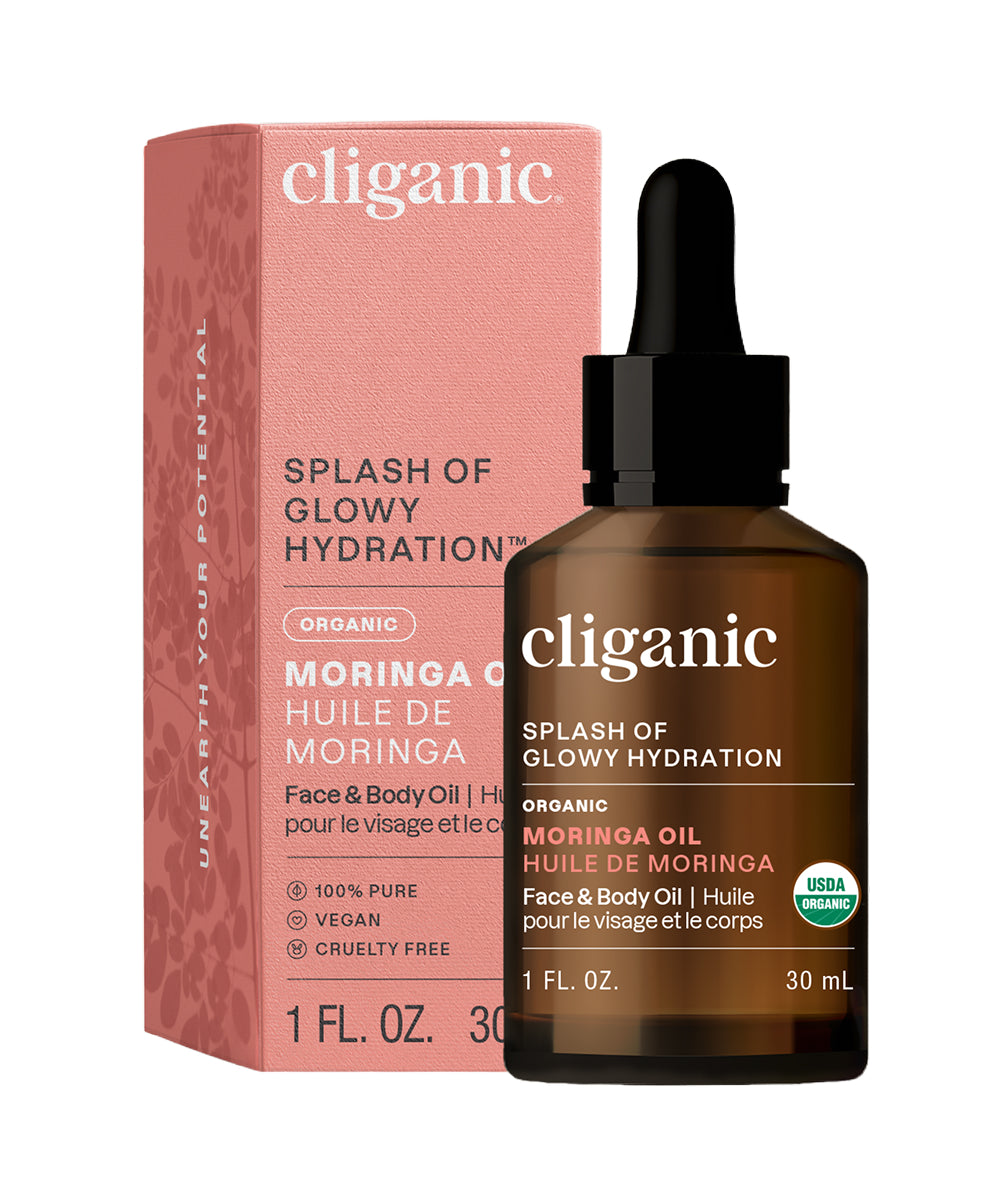 Organic Moringa Oil, 30ml - Cliganic