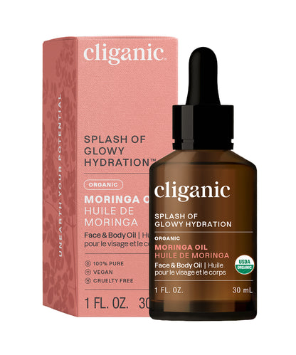 Organic Moringa Oil, 30ml - Cliganic