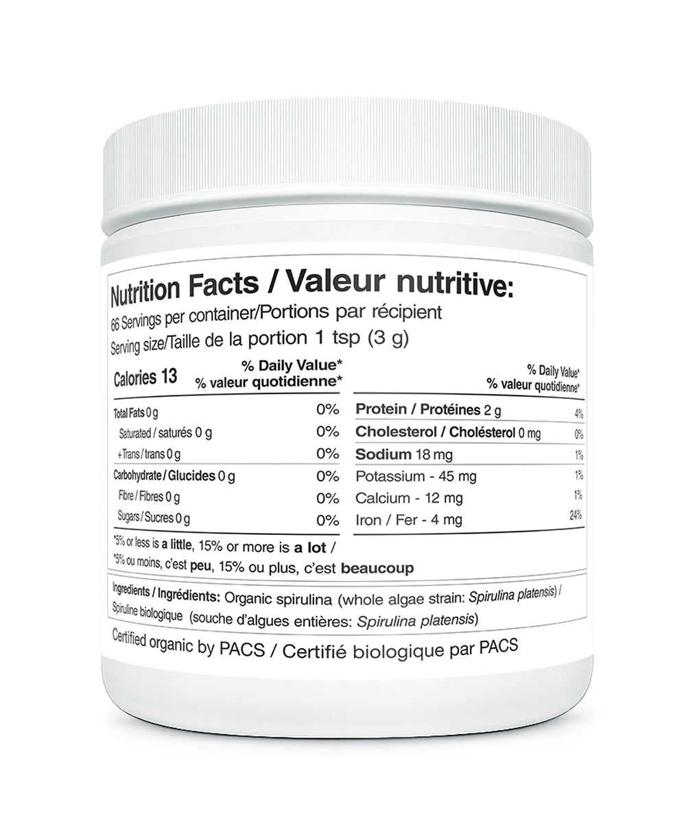 Organic Spirulina, 200g - Regenurex