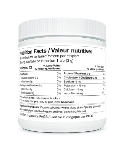 Organic Spirulina, 200g - Regenurex