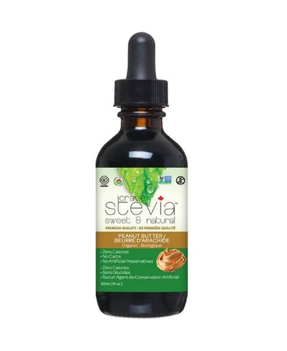 Crave Stevia, Liquid Drops, Peanut Butter, 30ml