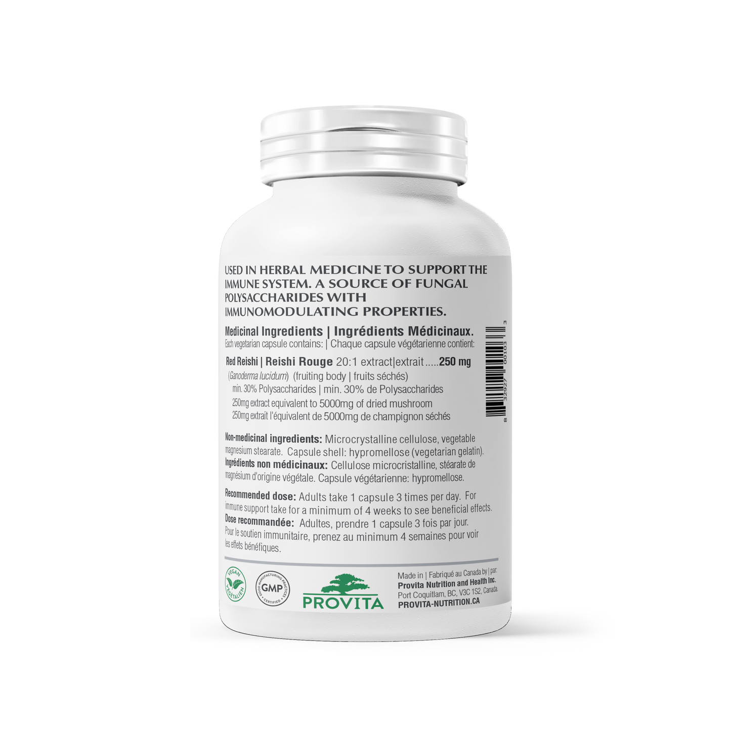 Reishi 5000, 180 caps - Provita