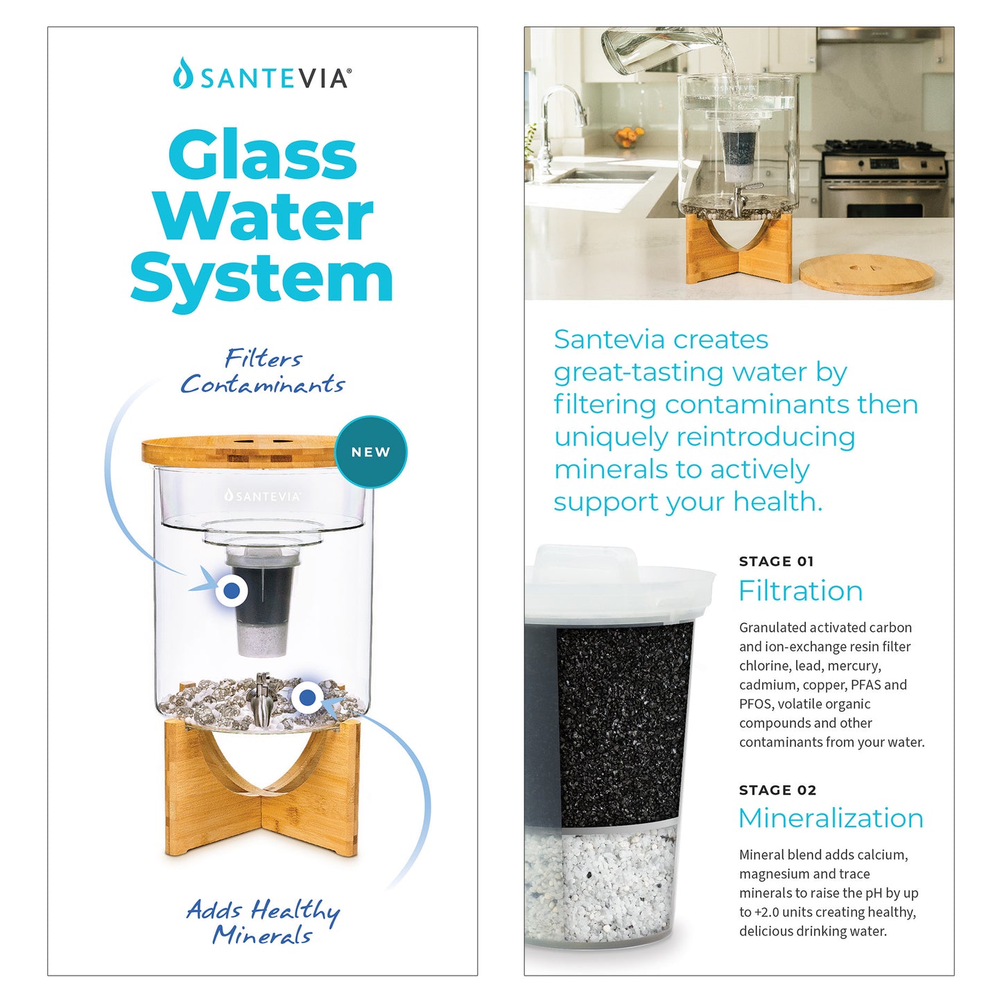 Système d'eau en verre - Systèmes Santevia
