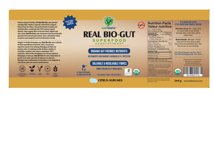 Real Bio-Gut Superfood, 244g - LeafSource