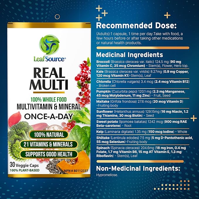 Real Multi, 30 Vcap - LeafSource