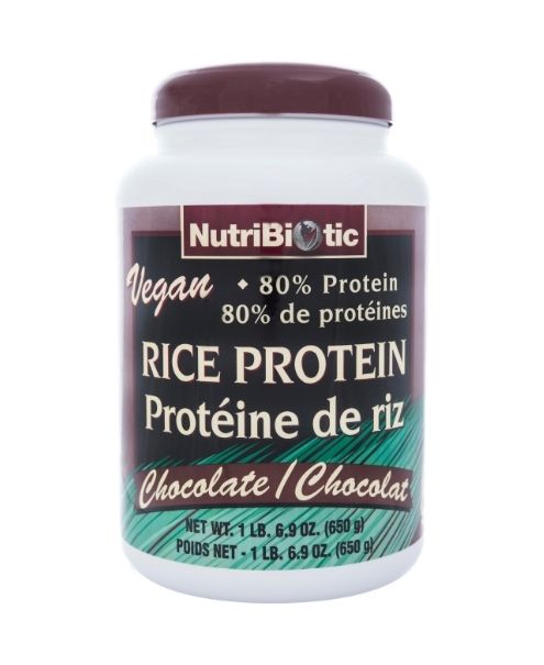 Rice Protein (Choc.), 650g - Nutribiotic