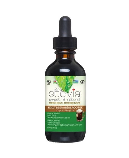 Crave Stevia, Liquid Drops, Rootbeer, 30ml