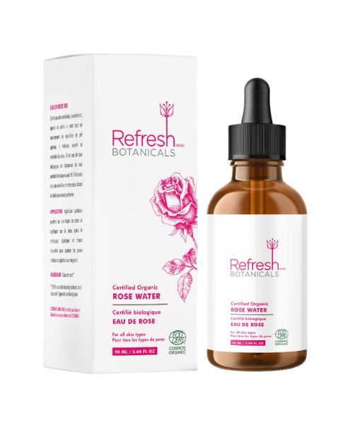 Rose Water Organic, 90ml - Refresh Botanicals