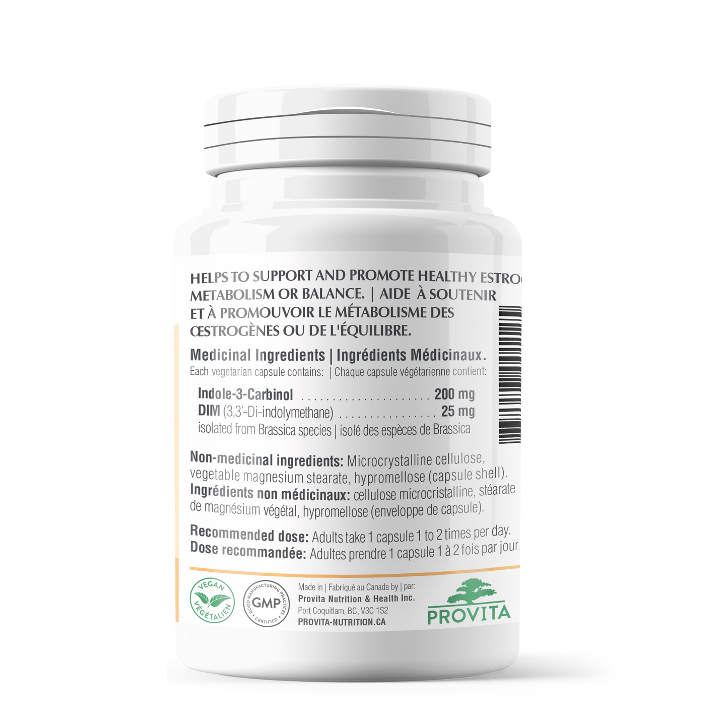 Synergistic Indole-3-Carbinol, 60 caps - Provita