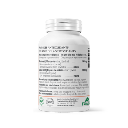Resvératrol Forte 90 gélules - Provita