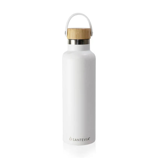 Stainless Steel Bottle (White), 750ml - Santevia Systems