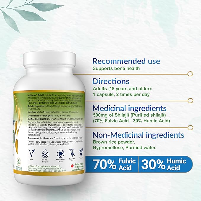 Shilajit W/Humic-Fulvic Acid Complex, 60s - LeafSource