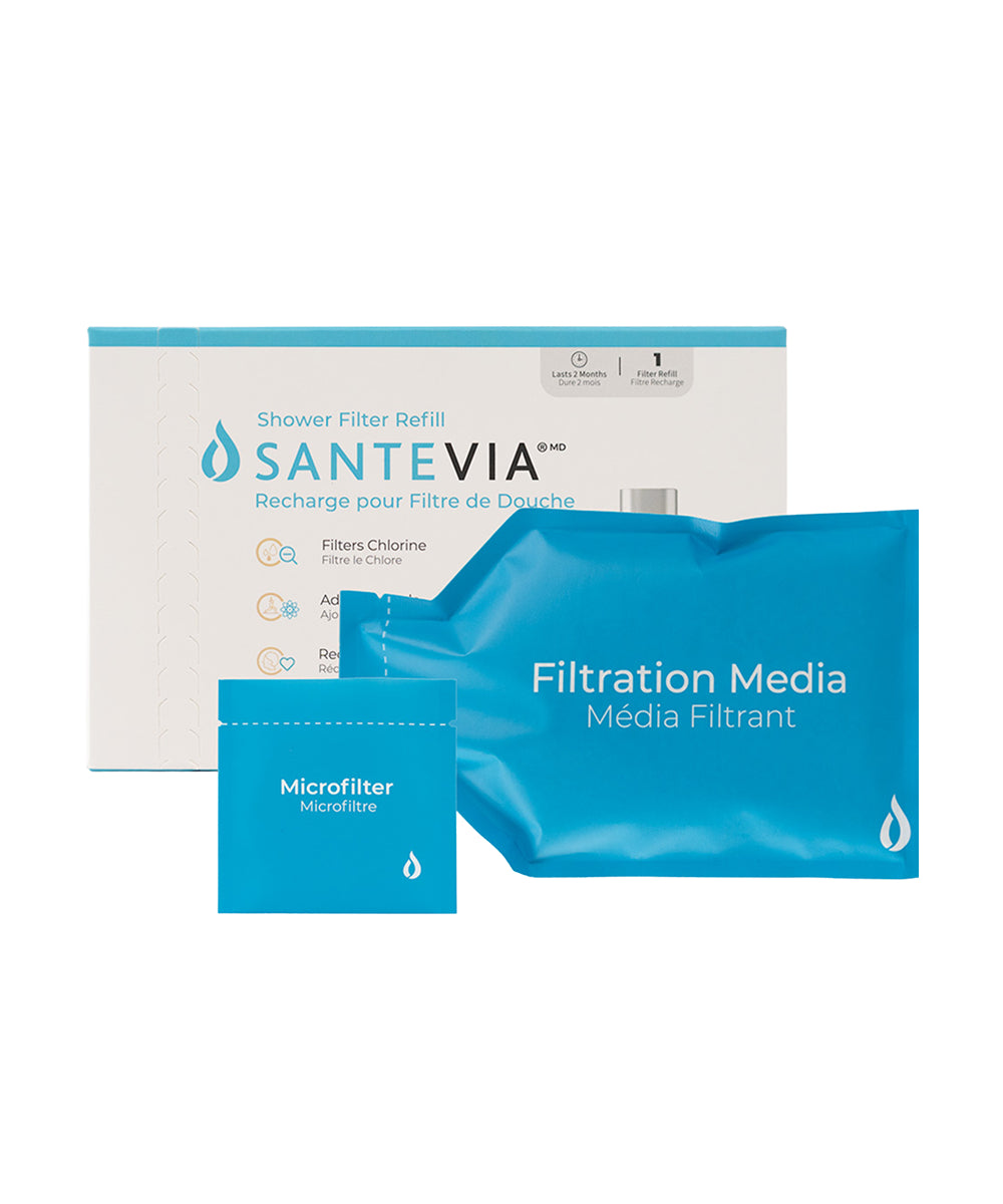 Shower Filter - Filter Media - 6-pack - Santevia Systems