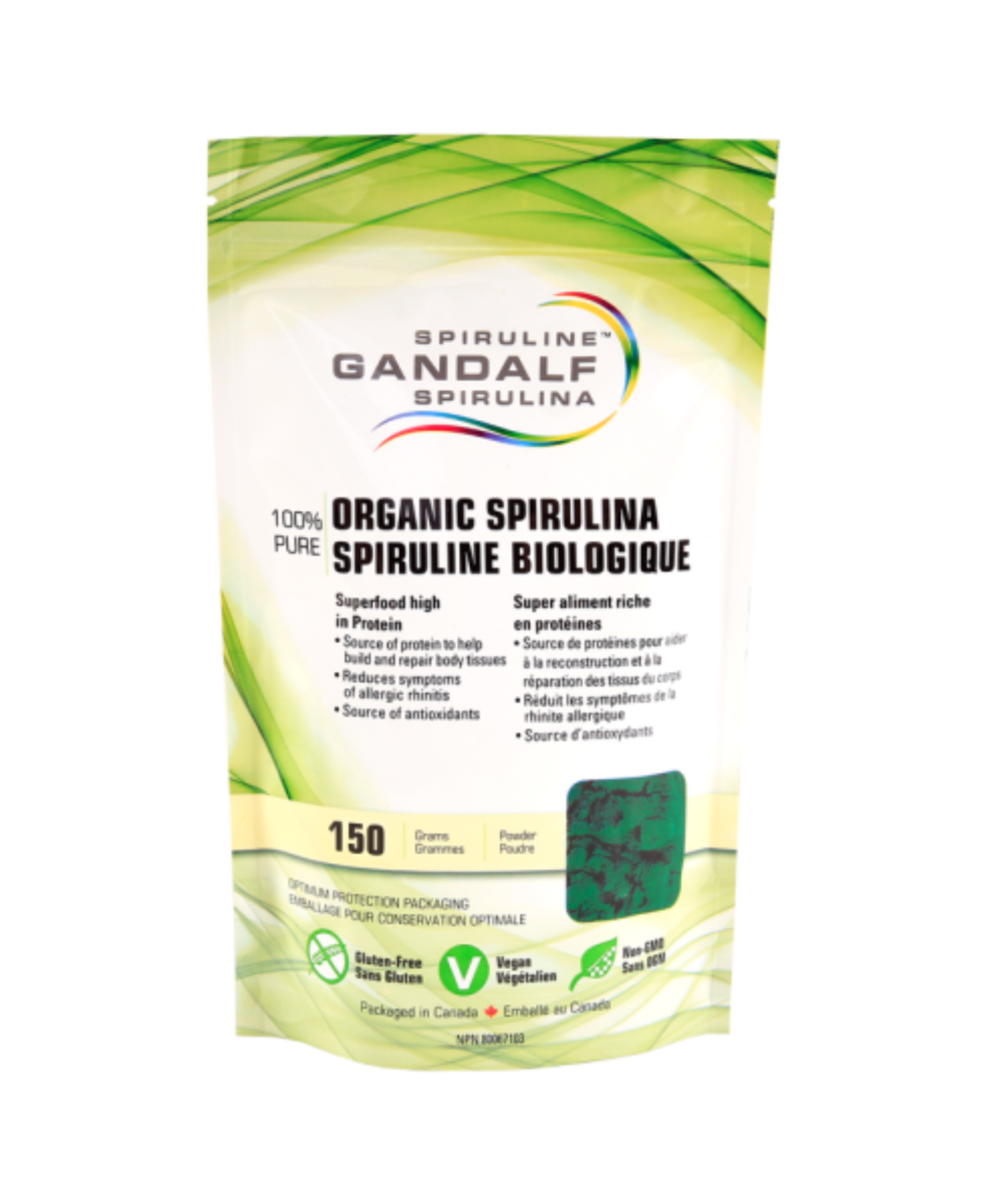 Spirulina Organic, 150g powder - Gandalf
