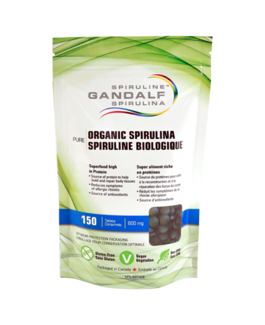 Spirulina Organic 600mg, 150 tabs - Gandalf