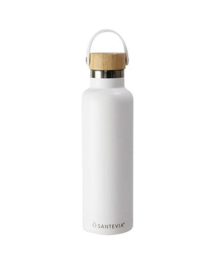 Stainless Steel Bottle (White), 600ml - Santevia Systems