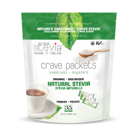 Crave Stevia, Stevia Packets 35Ct - Crave Stevia