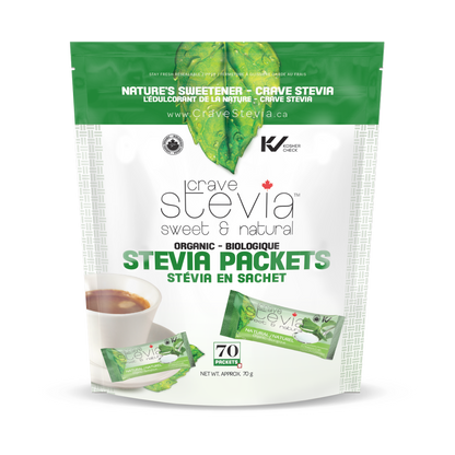 Stevia Packets 70Ct - Crave Stevia