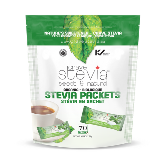 Stevia Packets 70Ct - Crave Stevia