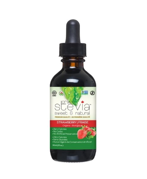 Crave Stevia, Liquid Drops, Strawberry, 30ml