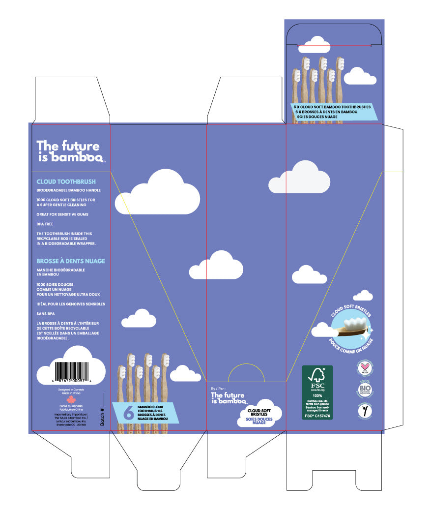 Cloud Brush 6/Box - The Future Is Bamboo