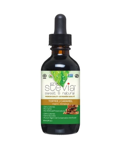 Crave Stevia, Liquid Drops, Toffee, 30ml