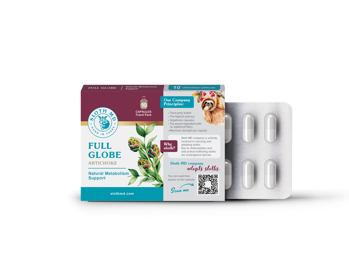 Full Globe Artichoke,10-pack blister, 12pck/display - Sloth Medical