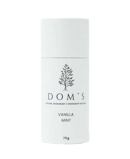 Vanilla/Mint Stick Deodor. 75g - Doms Naturals