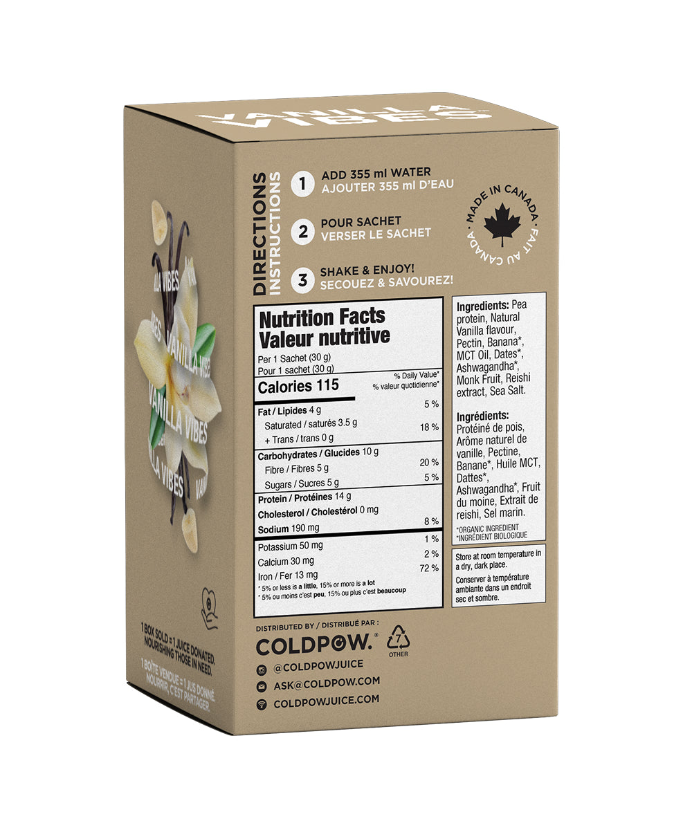 Vanilla Vibes, 35g x4 - Coldpow Drinks