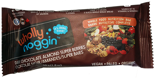 Dark Choco. Almond Superberries 50g 12/Box - Wholly Noggin Foods Ltd