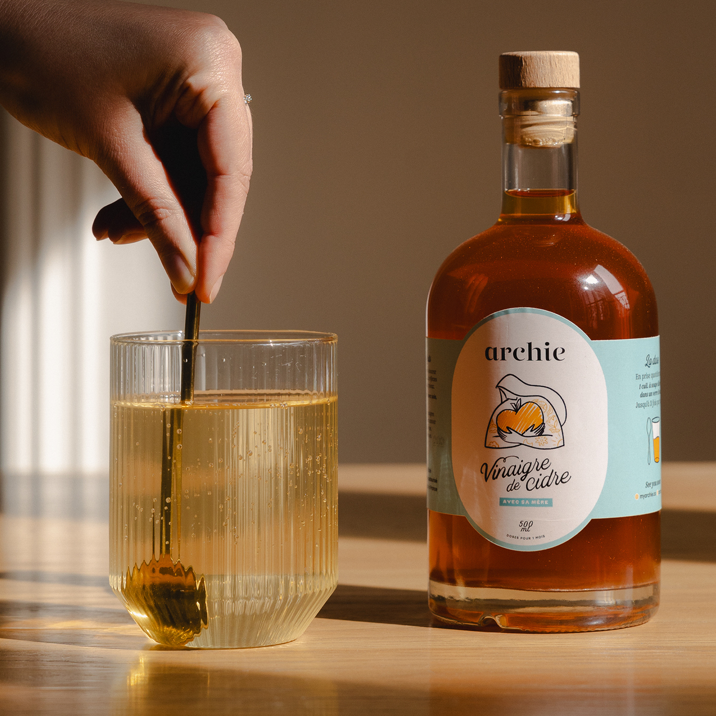 Premium-Raw&Org Apple Cider Vinegar, 500ml - Archie